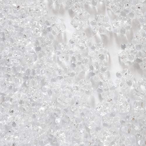 Flower Pony Bead Crystal Transparent Flower Pony Bead Crystal Transparent