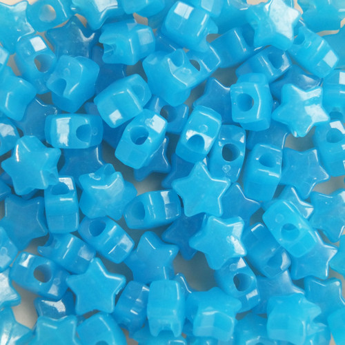 Star Pony Bead Blue Nightglow Star Pony Bead Blue Nightglow