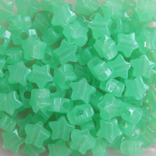Star Pony Bead Green Nightglow Star Pony Bead Green Nightglow