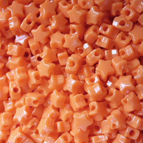 Star Pony Bead Orange Opaque Star Pony Bead Orange Opaque