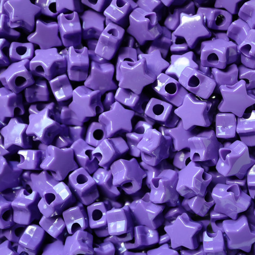 Star Pony Bead Lilac Opaque Star Pony Bead Lilac Opaque