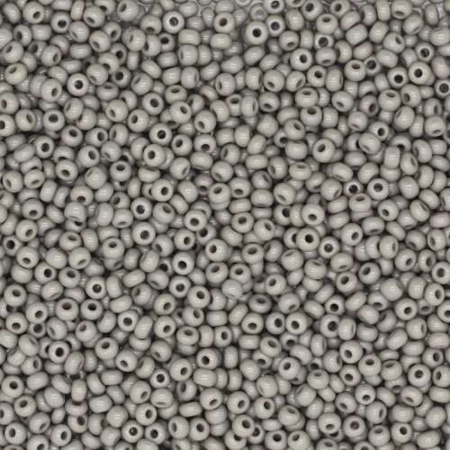 11/0 Czech Glass Seed Beads Opaque Gray 11/0 Czech Glass Seed Beads Opaque Gray