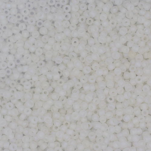 11/0 Czech Glass Seed Beads Matte Rainbow Crystal