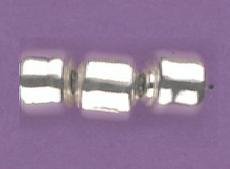 7x8mm Barrel Silver Sterling Silver Beads Pk/1