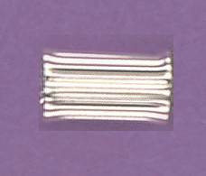 6x12 Pillar Silver Sterling Silver Beads Pk/1