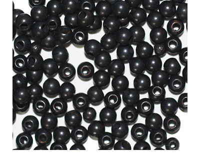 3mm Smooth Round Pewter Metalized Plastic Beads Pk/200