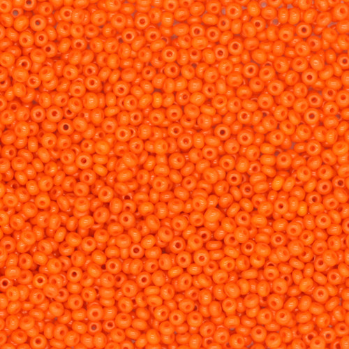 12/0 Czech Glass Seed Beads Opaque Orange 12/0 Czech Glass Seed Beads Opaque Orange