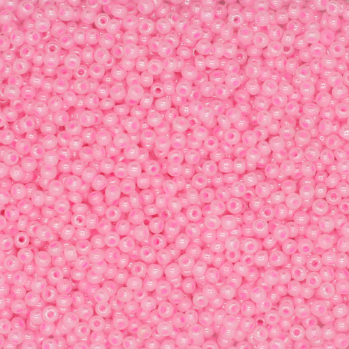 12/0 Czech Glass Seed Beads Pearl Pink