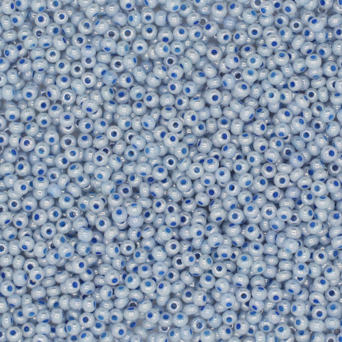 12/0 Czech Glass Seed Beads Pearl Blue
