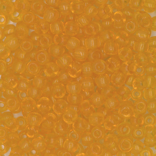 6/0 Czech Glass Seed Beads Transparent Light Orange 6/0 Czech Glass Seed Beads Transparent Light Orange