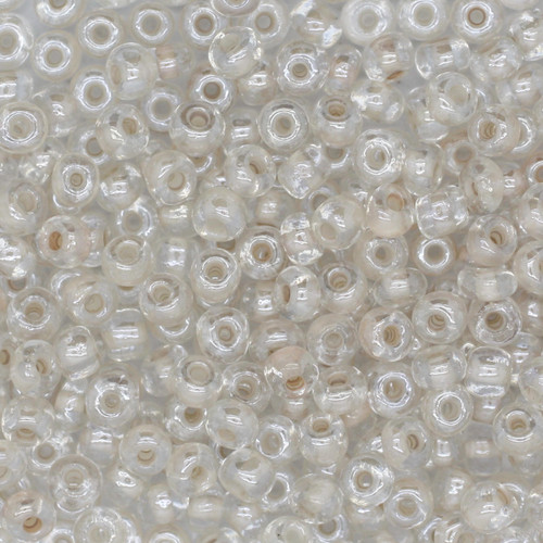 6/0 Czech Glass Seed Beads Lined Tan