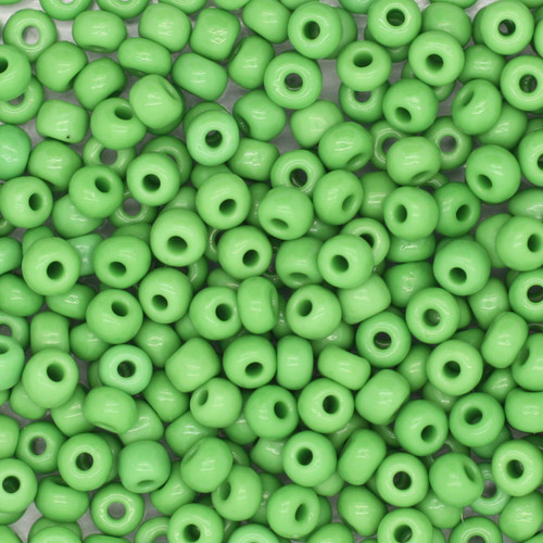6/0 Czech Glass Seed Beads Opaque Light Green 6/0 Czech Glass Seed Beads Opaque Light Green