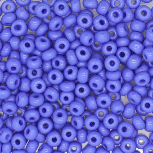 6/0 Czech Glass Seed Beads Opaque Medium Blue 6/0 Czech Glass Seed Beads Opaque Medium Blue