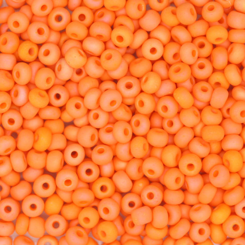 6/0 Czech Glass Seed Beads Matte Light Orange 6/0 Czech Glass Seed Beads Matte Light Orange