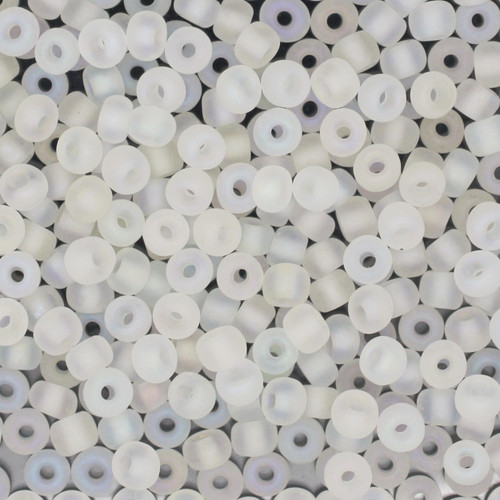 6/0 Czech Glass Seed Beads Matte Crystal 6/0 Czech Glass Seed Beads Matte Crystal