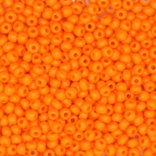 8/0 Czech Glass Seed Beads Opaque Light Orange 8/0 Czech Glass Seed Beads Opaque Light Orange