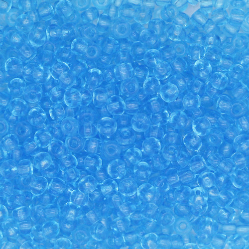 8/0 Czech Glass Seed Beads Aqua Blue Transparent 8/0 Czech Glass Seed Beads Aqua Blue Transparent