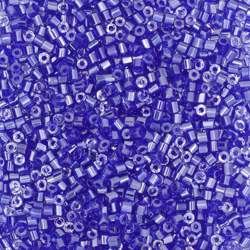 11/0 2-Cut Czech Seed Beads Luster Sapphire