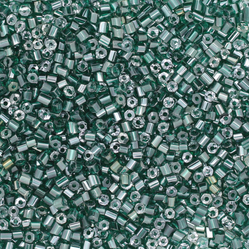 11/0 2-Cut Czech Seed Beads Luster Emerald Green