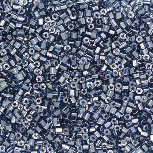 11/0 2-Cut Czech Seed Beads Luster Montana Blue