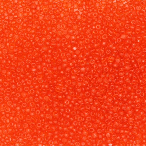 13/0 Charlotte Cut Czech Glass Seed Beads Transparent Orange 13/0 Charlotte Cut Czech Glass Seed Beads Transparent Orange