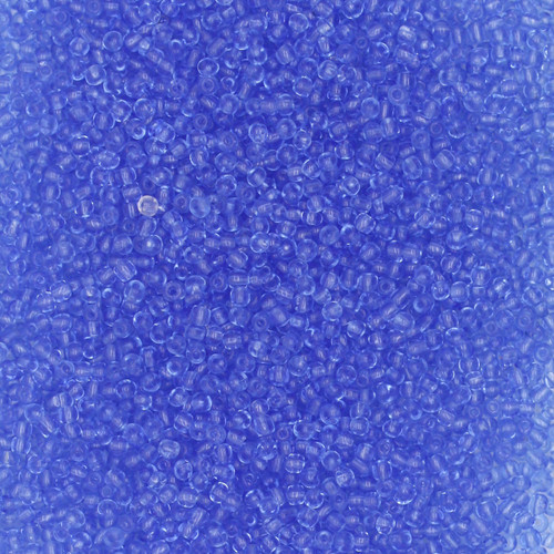 15/0 Czech Glass Seed Beads Transparent Medium Blue 15/0 Czech Glass Seed Beads Transparent Medium Blue