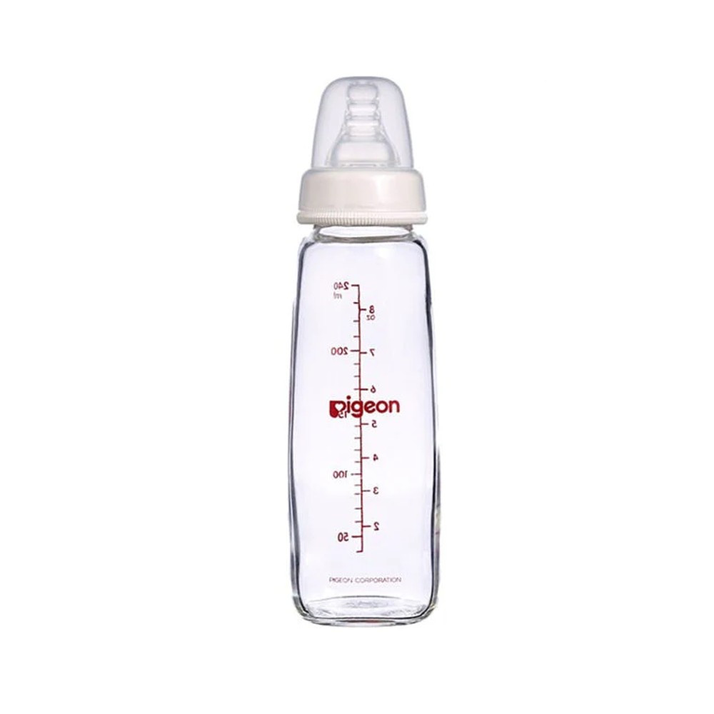 Pigeon Peristaltic Nipple Nursing Glass Bottle Bottles Teats