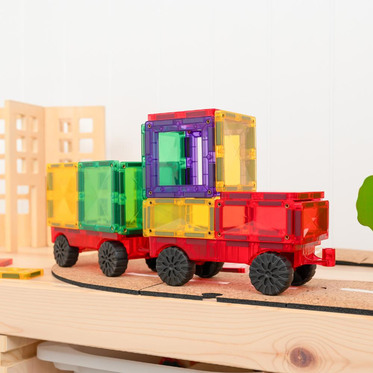 Amazon.com: CONNETIX Magnetic Tiles Rainbow Motion Pack, 24