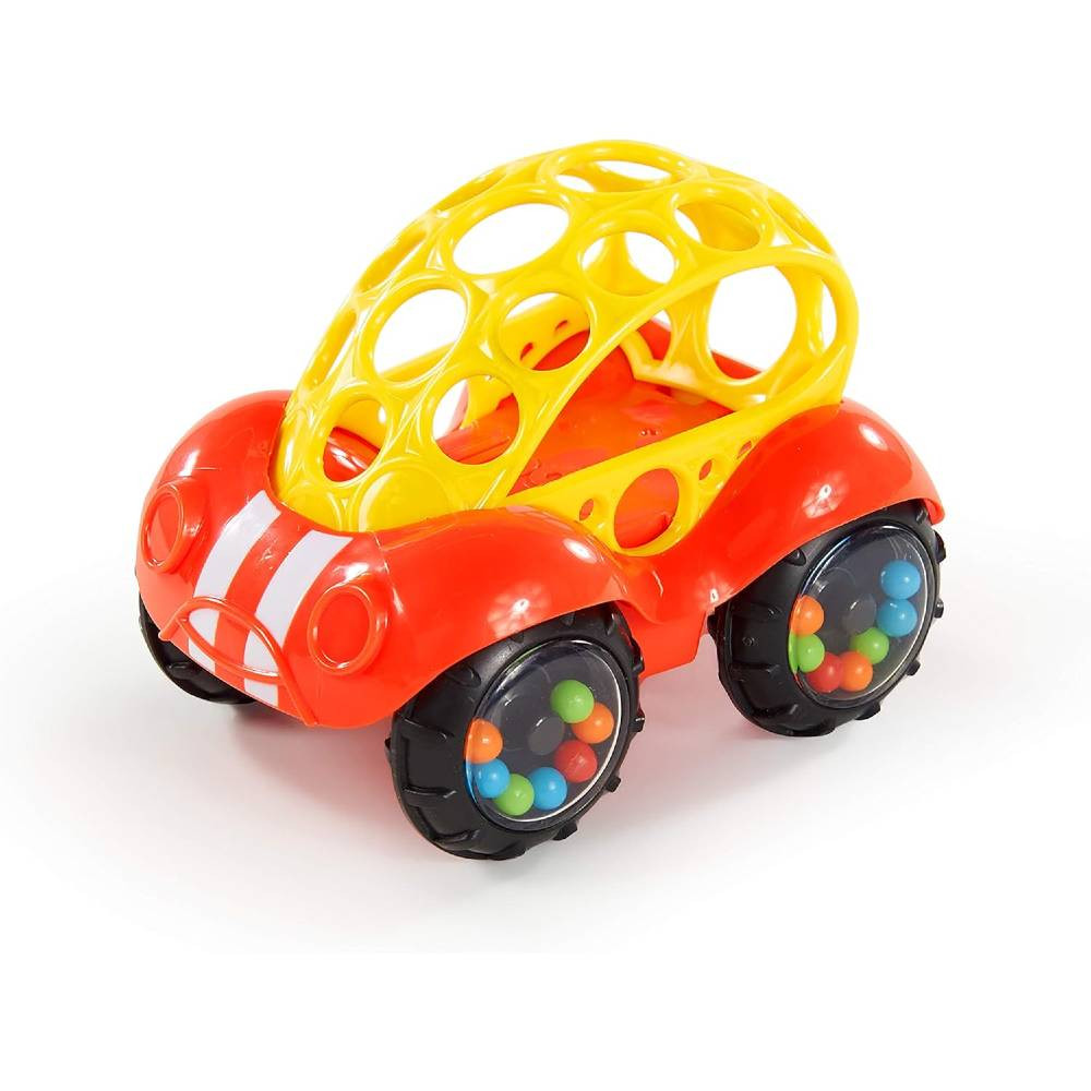 Bright Starts Oball Rattle Roll Car Red Playtime Gifts - Main Image
