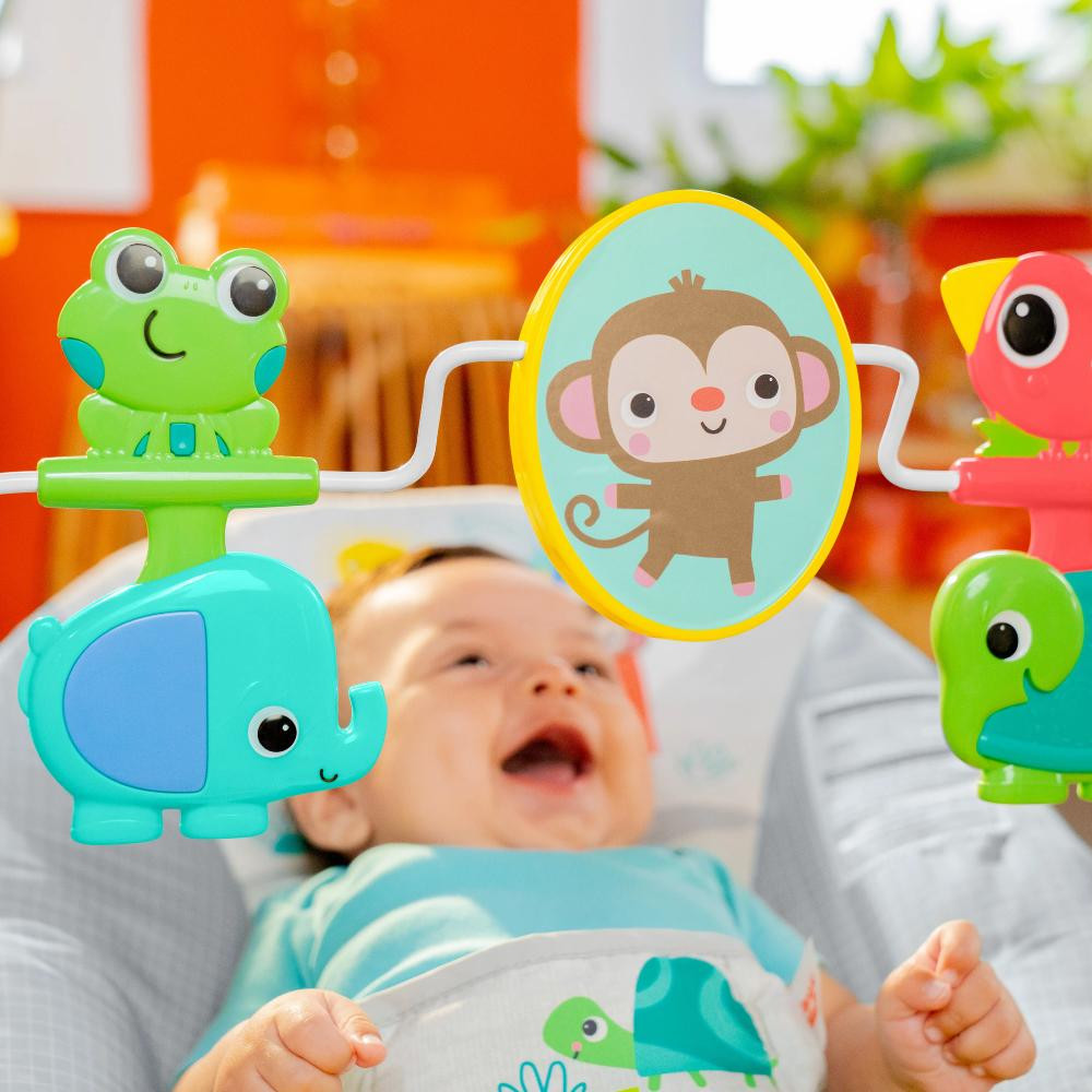 Bright Starts Playful Paradise Vibrating Baby Bouncer Bouncers - Main Image
