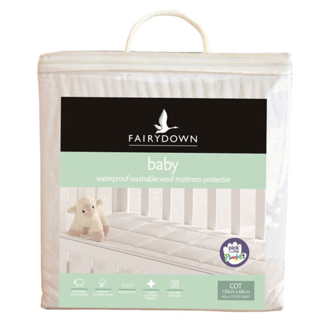wool cot mattress protector