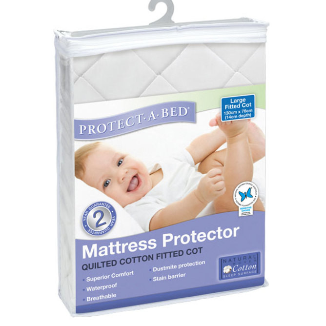 large cot mattress protector
