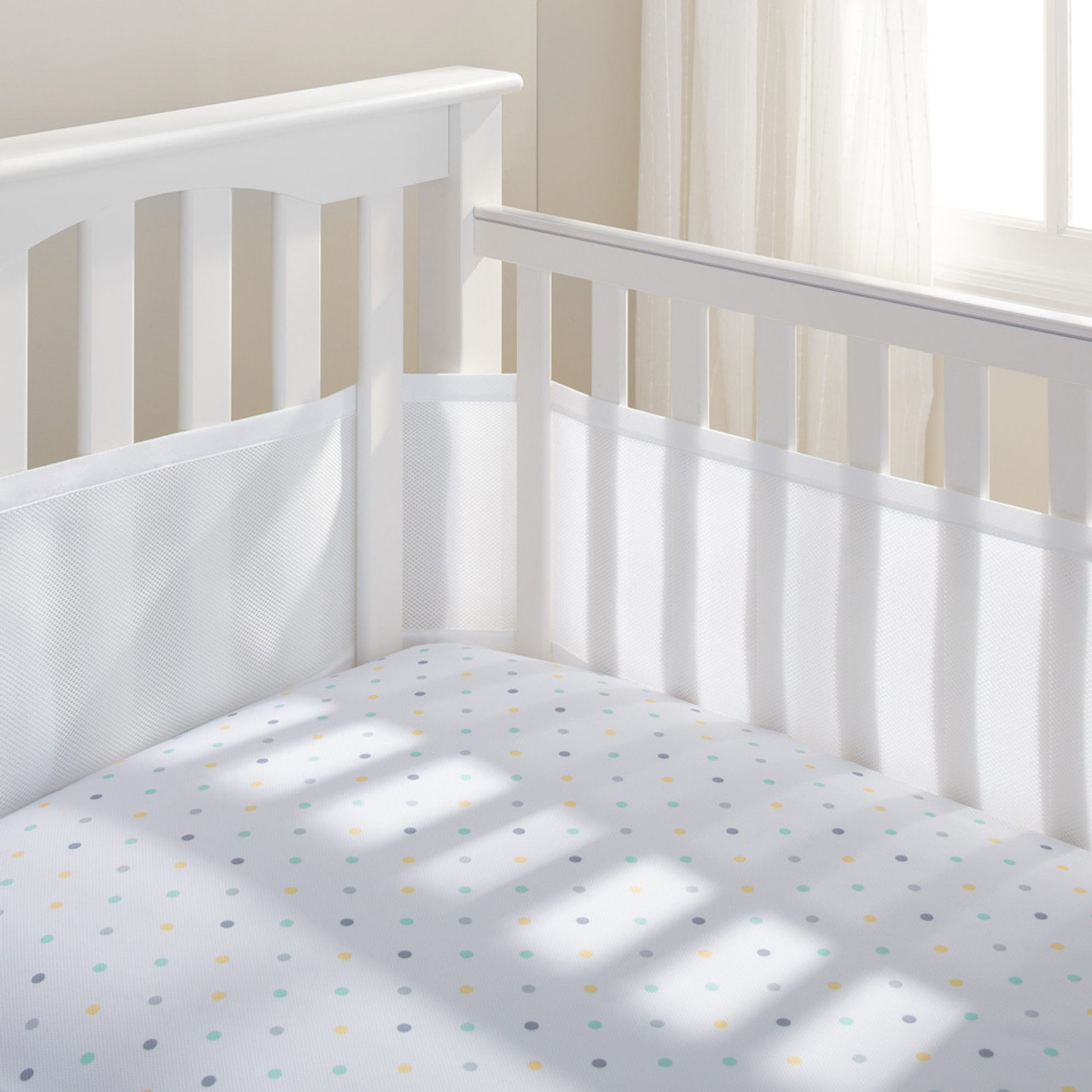 crib bumpers for cribs with solid sides