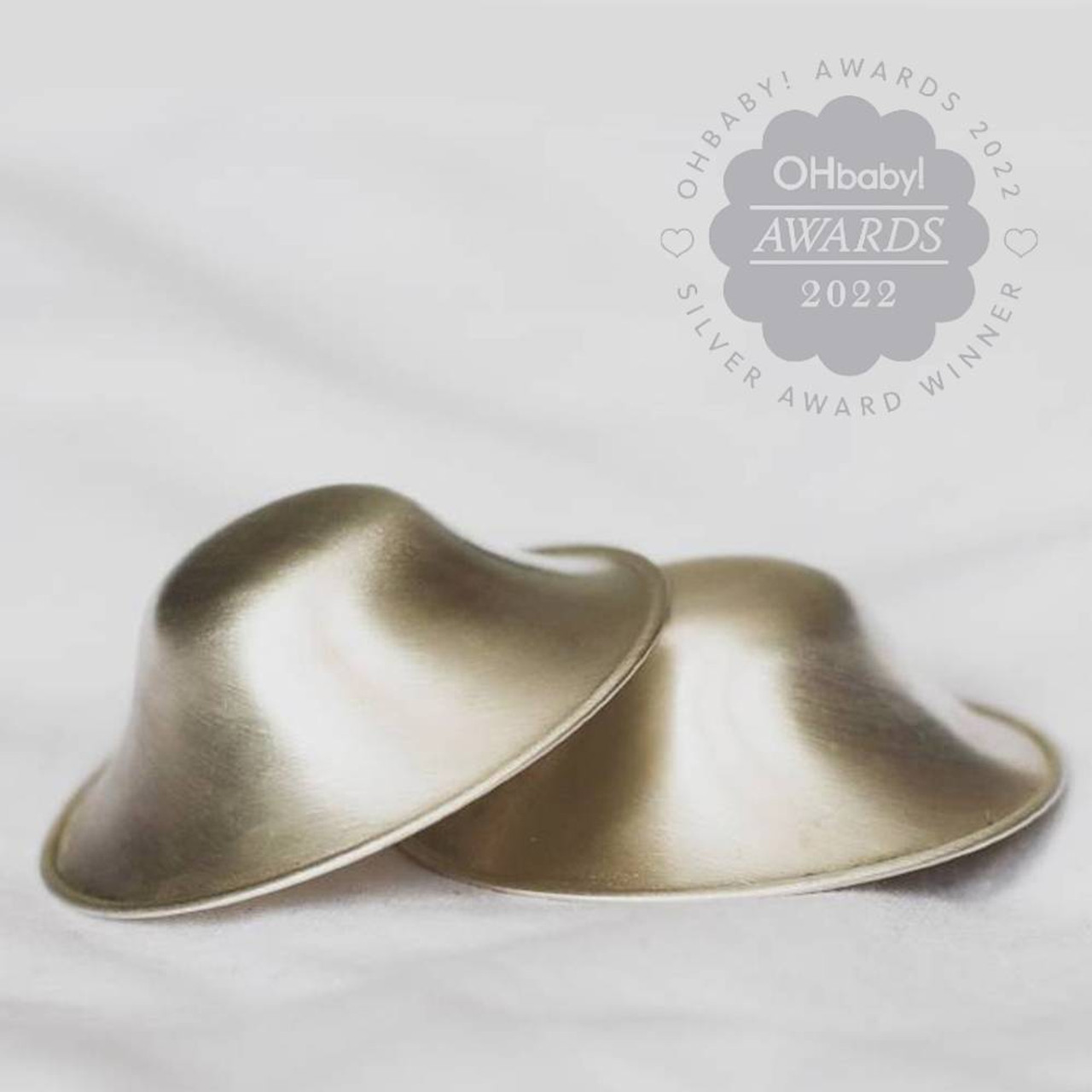 SILVERETTE The Original Silver Nursing Cups, Silverettes Metal Nipple  Covers for Breastfeeding, Nursing Shield, 925 Silver Nipple Cover Guards,  Soothe