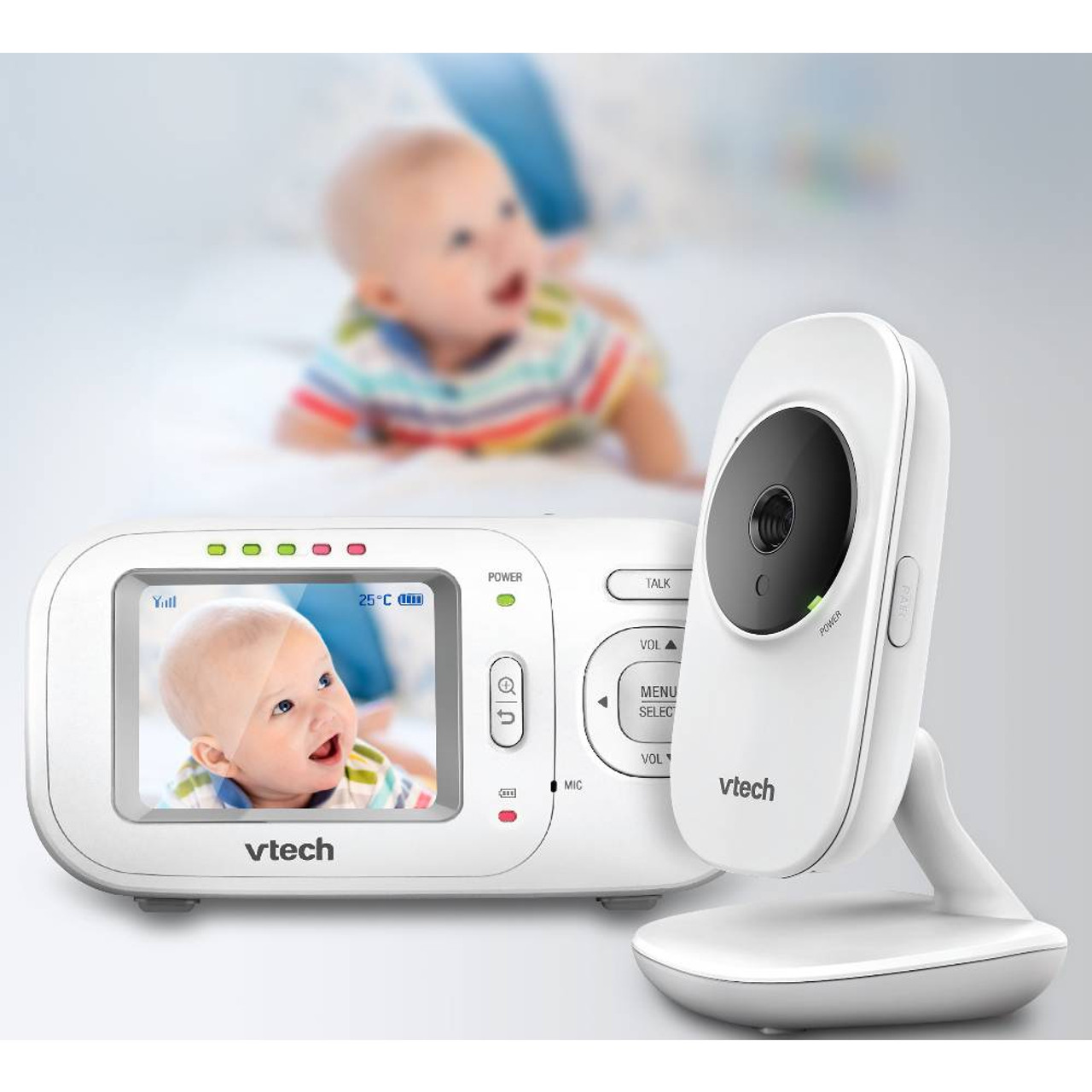 VTech BM2700 Full Colour Video and Audio Baby Monitor, Safe Sleep