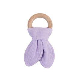 Swell Reward - The Sleep Store Muslin & Wood Teether - Lavender