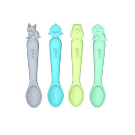 Melii Silicone Spoons 4 Piece Animal Set - Clearance