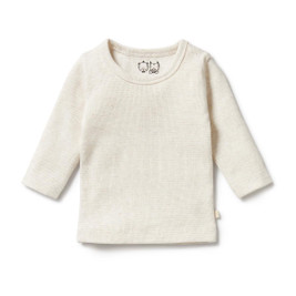 Wilson & Frenchy Organic Stripe Rib Long Sleeve Top - Clearance