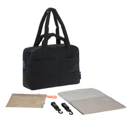 Lassig Everyday Bag comes with a travel mat, stroller clips and pouch