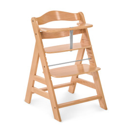 Hauck Alpha+ Highchair in solid European beechwood