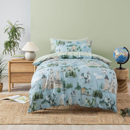 Squiggles Cotton Duvet Cover Set - Dragon Dreams