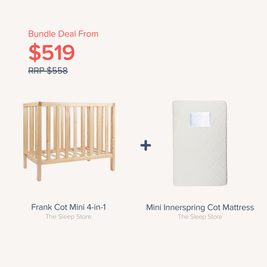 Bundle - Frank Cot Mini & Mattress