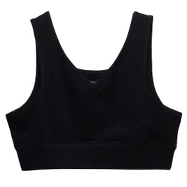 A clearcut of The Sleep Store All Seasons Merino/Tencel Busty Sleep Bra (D+ Cup Sizes) in the colour Black.