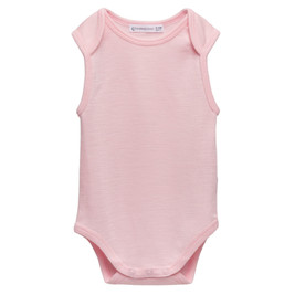A clearcut image of the Sleep Store Deluxe New Zealand Merino Wool Singletsuit in the colour Blush.