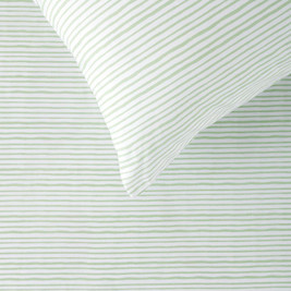 Squiggles Cotton Sheet Set - Scribble Stripe