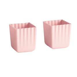 A clearcut image of 2 x Nestling Silicone Jumbo Cups in the colour Dusty Pink.