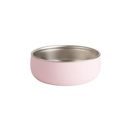 A clearcut image of the Nestling Stainless Steel Large Bowl in the colour Dusty Pink.