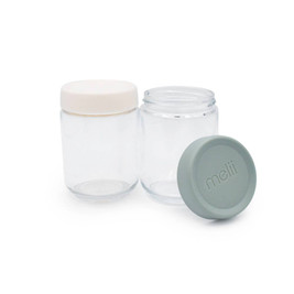 Melii Glass Overnight Oat Jars 2pk