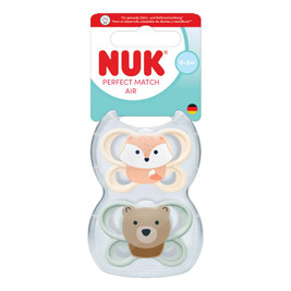 NUK Perfect Match Air Soothers 2pk