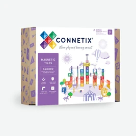 Connetix Rainbow Super Ball Run Pack - 134 Piece